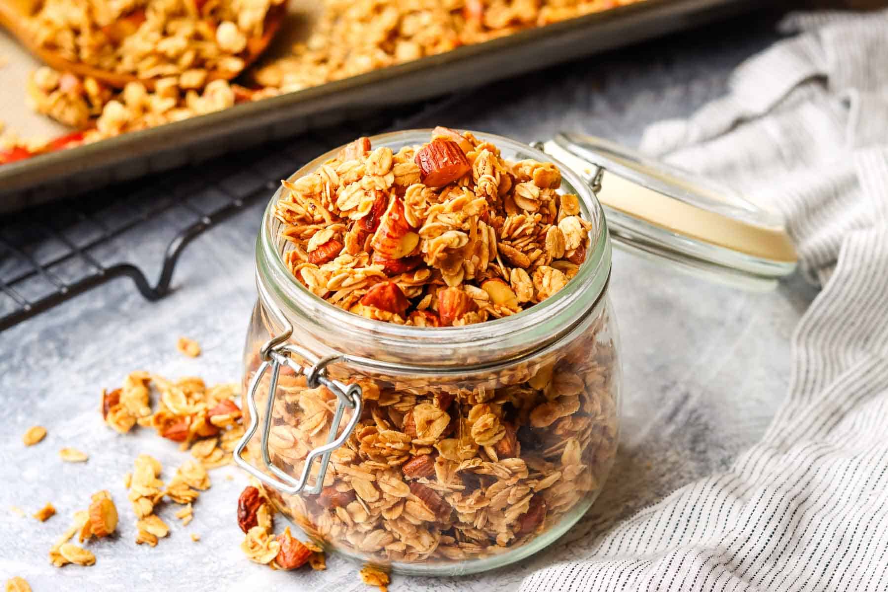 Honey Almond Granola: Perfect for Yogurt Bowls & Meal Prep